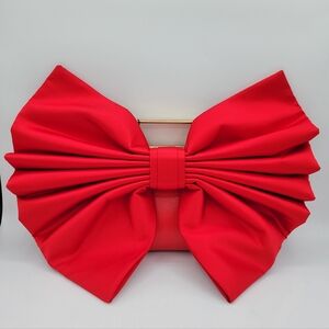 Alice + Olivia Red Bow Handbag NEW #2838